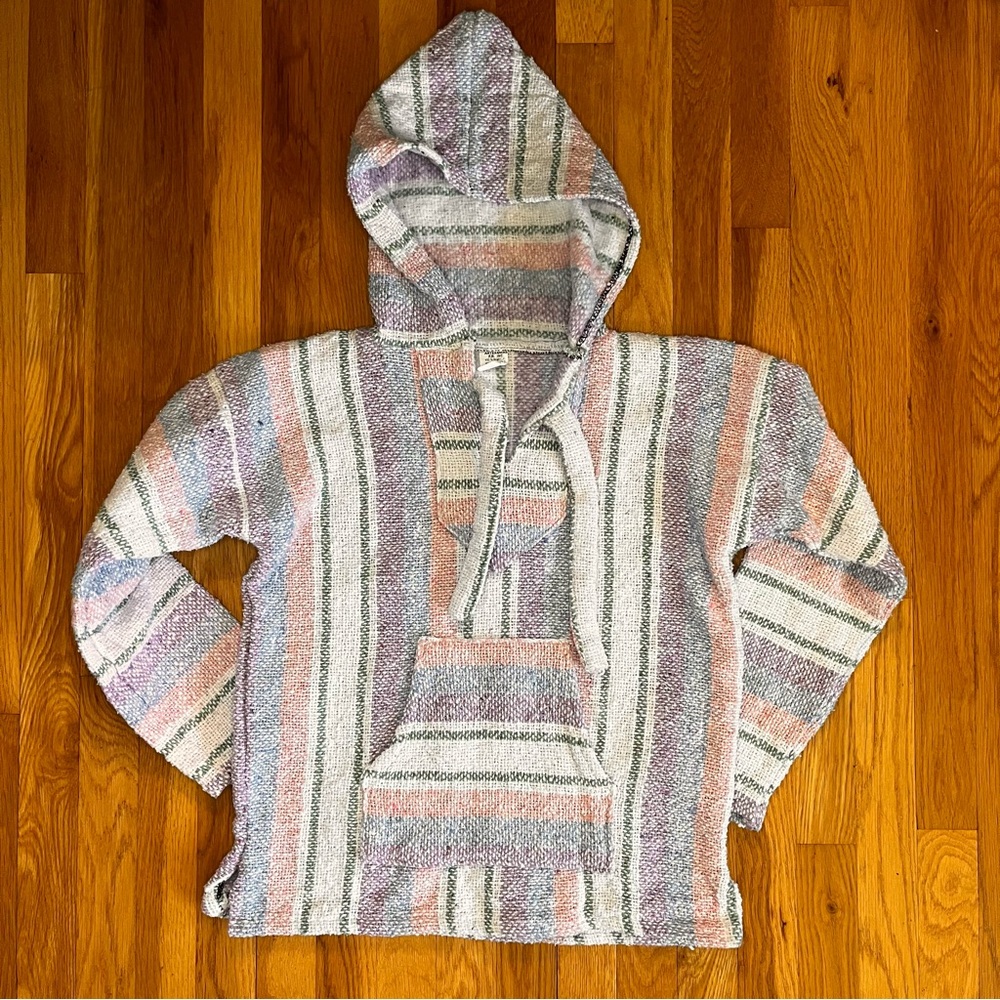 Striped Hooded Boho Sweater